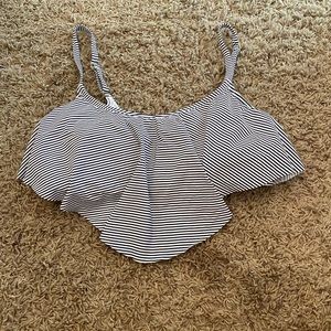 Striped bikini top